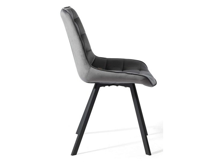 Krzesło szare DC-6030 welur #21 czarne nogi Głębokość 56 cm Wysokość 85 cm Metal Tkanina Szerokość 53 cm Styl Nowoczesny