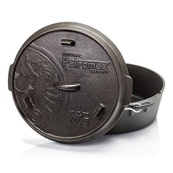 Kociołek żeliwny Petromax ft12-t z płaskim dnem 10,8l
