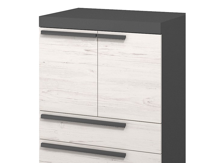 SELSEY Komoda Asuan Z szafkami i szufladami Sosna Szerokość 110 cm Płyta MDF Głębokość 41 cm Drewno Pomieszczenie Salon Wysokość 101 cm Szerokość 80 cm Kategoria Komody