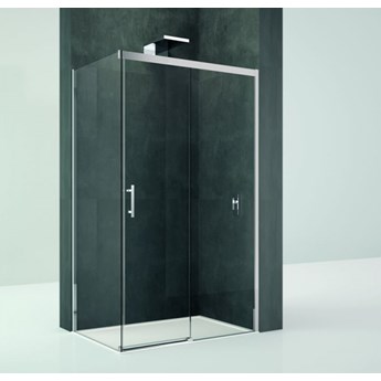 Novellini Kali PH+FH kabina prysznicowa prostokątna 110x90 cm KALIPH1061B+KALIFH881B