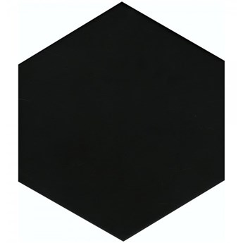 Egen Solid Black płytka podłogowa 21,5x25 cm