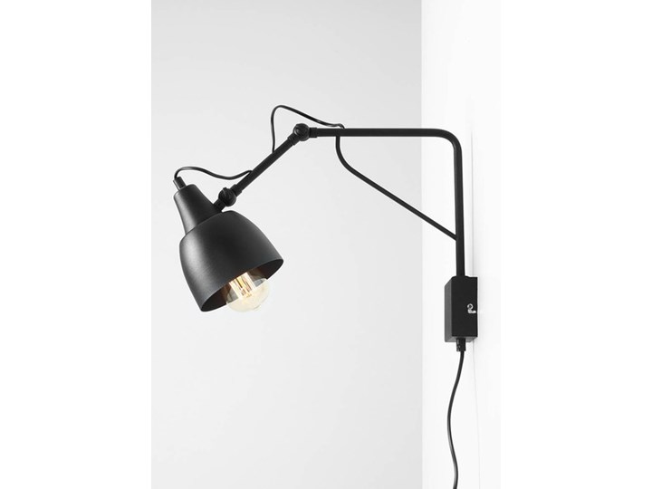 Metalowy kinkiet Spider Short z wtyczką do gniazdka Biały Lampa LED Stal Lampa pająk Żyrandol Kolor Czarny