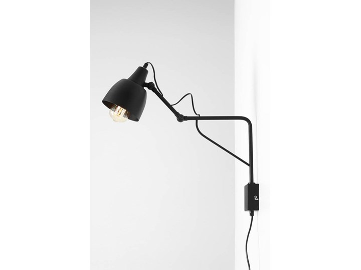 Metalowy kinkiet Spider Short z wtyczką do gniazdka Biały Lampa LED Stal Lampa pająk Żyrandol Kolor Czarny