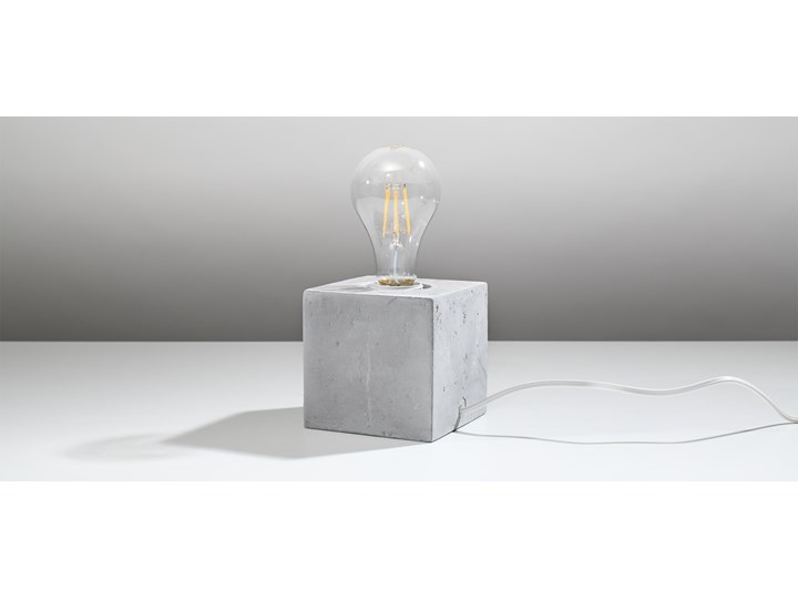 Industrialna lampka biurkowa z betonu - EX588-Abes Lampa dekoracyjna Pomieszczenie Salon Wysokość 10 cm Kategoria Lampy stołowe