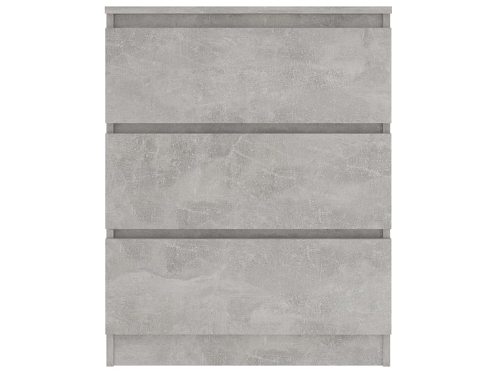 vidaXL Szafka, szarość betonu, 60x35x76 cm, materiał drewnopochodny Głębokość 35 cm Płyta MDF Szerokość 60 cm Z szufladami Pomieszczenie Garderoba