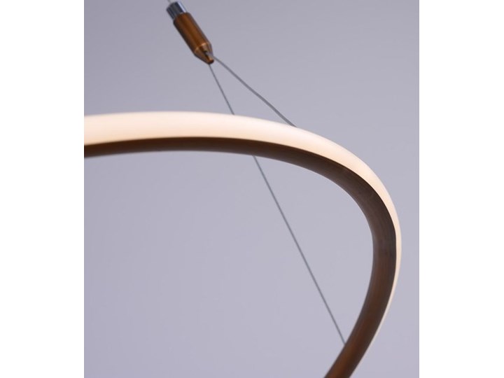 MCODO :: Nowoczesna lampa sufitowa led Milano w kolorze miedzianym o mocy 40W 4000K Tworzywo sztuczne Metal Pomieszczenie Jadalnia Styl Klasyczny