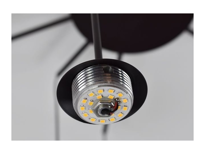 MCODO :: Klimatyczna lampa led Adele o mocy 40W z ciepłą barwą 3000K Szkło Lampa z kloszem Kolor Czarny