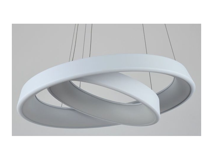 MCODO :: Ultranowoczesna lampa led Orbit rp2 barwa ciepła 3000K Lampa inspirowana Metal Tworzywo sztuczne Kolor Biały