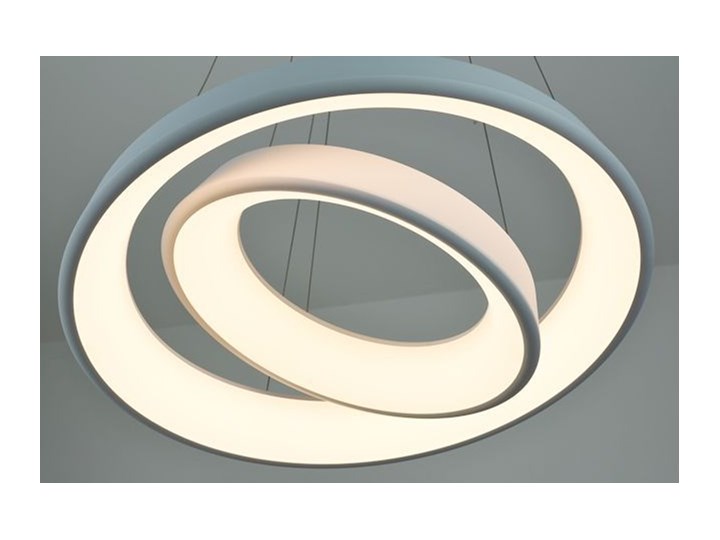MCODO :: Ultranowoczesna lampa led Orbit rp2 barwa ciepła 3000K Ilość źródeł światła 2 źródła Lampa inspirowana Tworzywo sztuczne Metal Kolor Biały