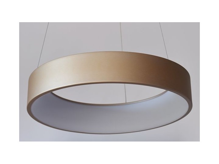 MCODO :: Nowoczesna złota lampa led COSMO RP 36W 60cm z barwą ciepłą 3000K Tworzywo sztuczne Lampa z kloszem Kategoria Lampy wiszące