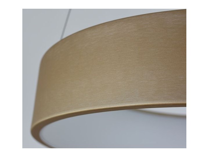 MCODO :: Nowoczesna złota lampa led COSMO RP 36W 60cm z barwą ciepłą 3000K Lampa z kloszem Tworzywo sztuczne Kategoria Lampy wiszące Styl Nowoczesny