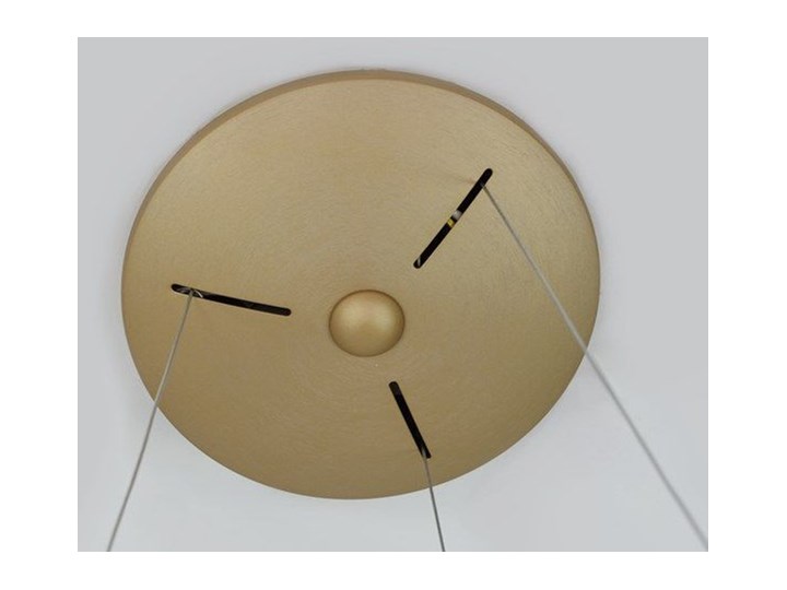 MCODO :: Nowoczesna złota lampa led COSMO RP 36W 60cm z barwą ciepłą 3000K Lampa z kloszem Tworzywo sztuczne Styl Nowoczesny Kolor Złoty