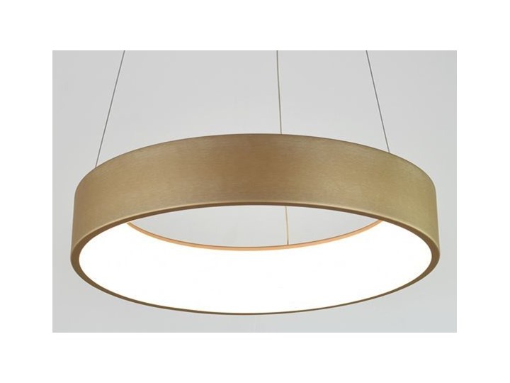 MCODO :: Nowoczesna złota lampa led COSMO RP 36W 60cm z barwą ciepłą 3000K Tworzywo sztuczne Lampa z kloszem Styl Nowoczesny Kolor Złoty