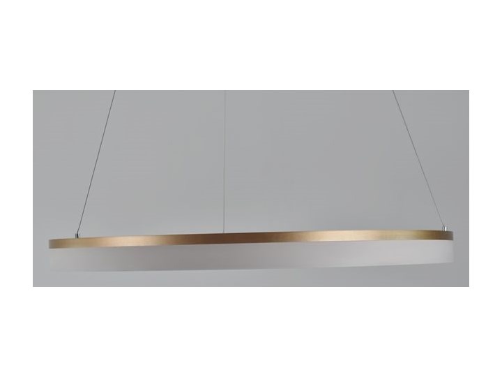 MCODO :: Nowoczesna lampa led Saturn 48W w kolorze złotym 80cm barwa ciepła 2700K Tworzywo sztuczne Metal Styl Nowoczesny