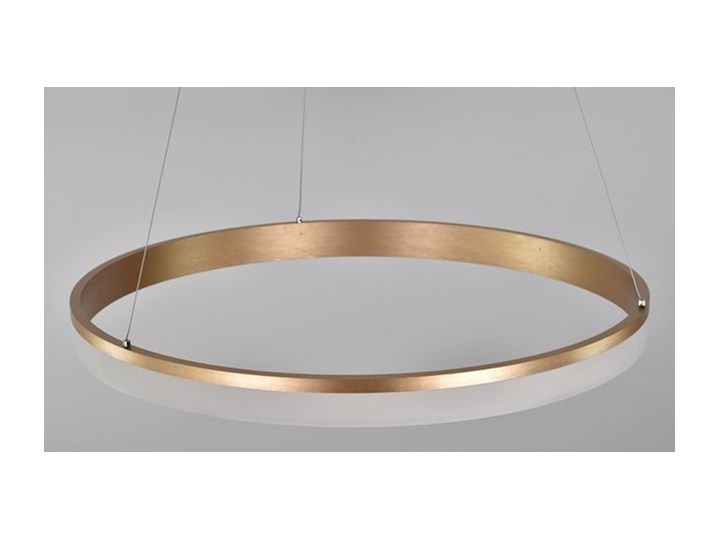 MCODO :: Nowoczesna lampa led Saturn 48W w kolorze złotym 80cm barwa ciepła 2700K Metal Tworzywo sztuczne Pomieszczenie Salon