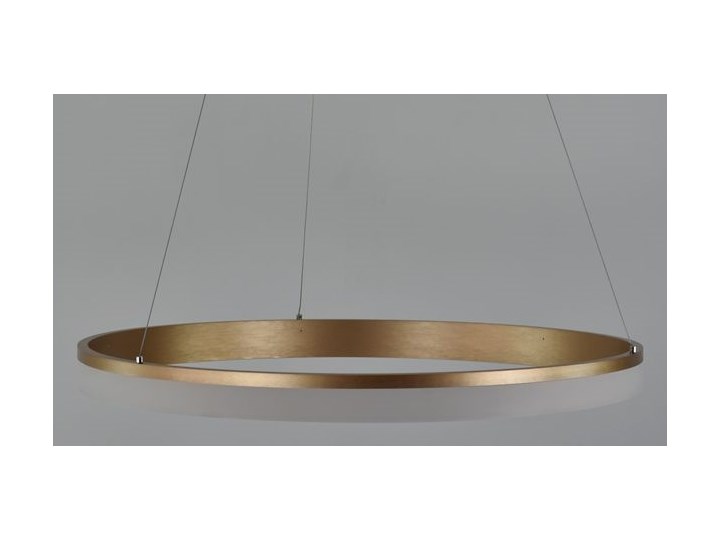 MCODO :: Nowoczesna lampa led Saturn 48W w kolorze złotym 80cm barwa ciepła 2700K Tworzywo sztuczne Kolor Szary Metal Ilość źródeł światła 1 źródło