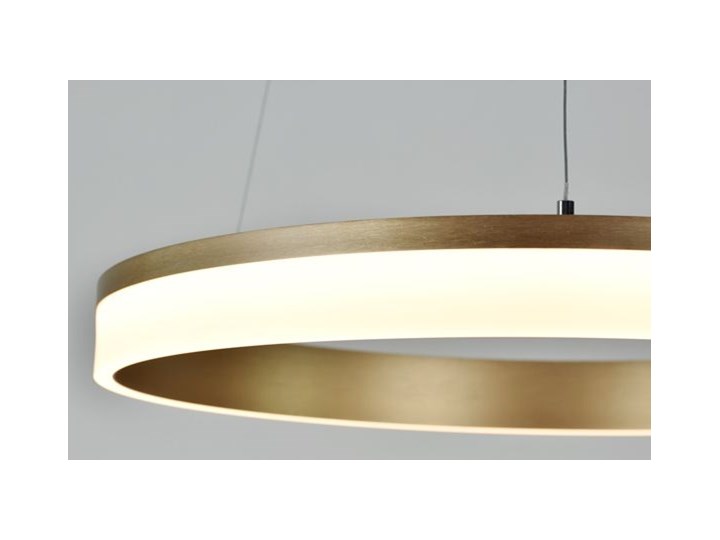 MCODO :: Nowoczesna lampa led Saturn 48W w kolorze złotym 80cm barwa ciepła 2700K Metal Tworzywo sztuczne Kolor Szary Ilość źródeł światła 1 źródło