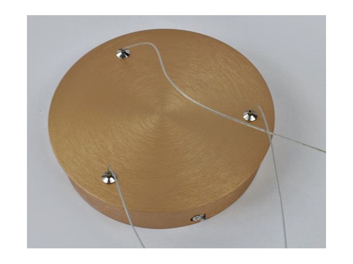 MCODO :: Nowoczesna lampa led Saturn 48W w kolorze złotym 80cm barwa ciepła 2700K Tworzywo sztuczne Kolor Szary Metal Pomieszczenie Salon