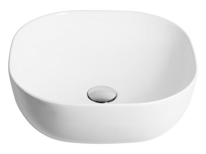 Wolnostojąca umywalka nablatowa Corsan 649926 okrągła biała 40 x 40 x 16 cm