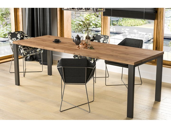 Stół Garant 170 z blatem 80x80 rozkładany do 170 cm Długość 80 cm Szerokość 80 cm Rozkładanie Rozkładane