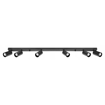LAMPA SZYNA CZARNA 6 X GU10