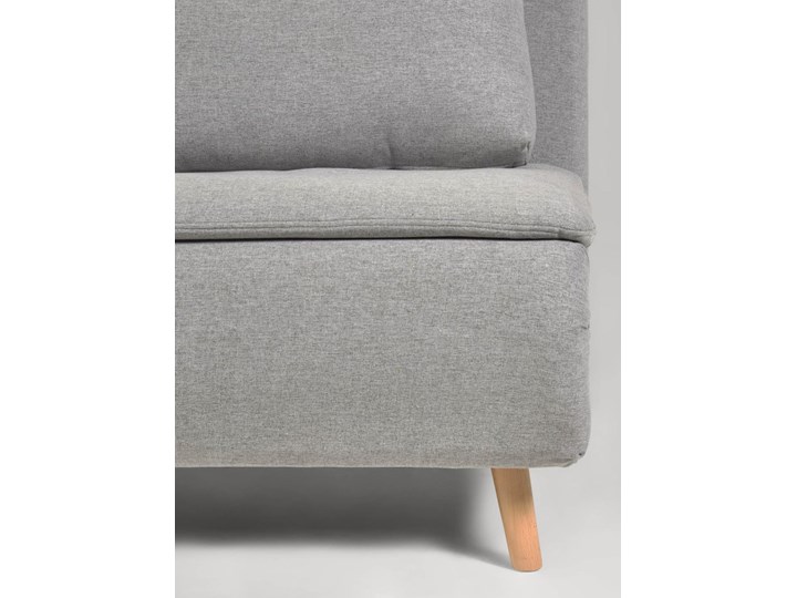 Sofa rozkładana Khina 104 cm jasnoszara Amerykanka Typ Gładkie Pomieszczenie Pokój nastolatka