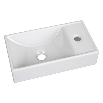 Ceramiczna umywalka prostokątna Sonet - biała