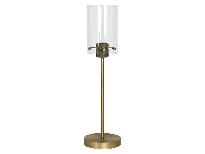 Szklana lampa stołowa Villo - złota Wysokość 55 cm Lampa z kloszem Kolor Złoty