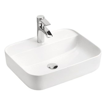Ceramiczna umywalka nablatowa Rafina 2X - Biała