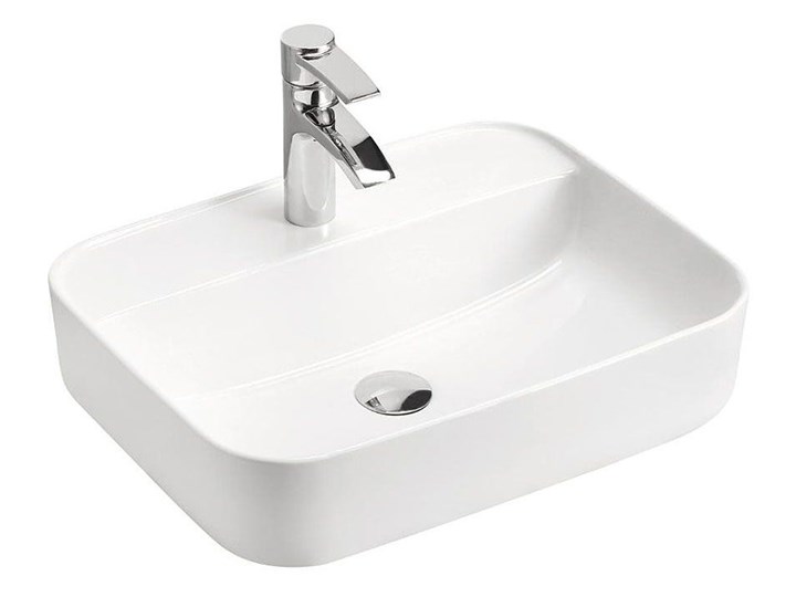 Ceramiczna umywalka nablatowa Rafina 2X - Biała