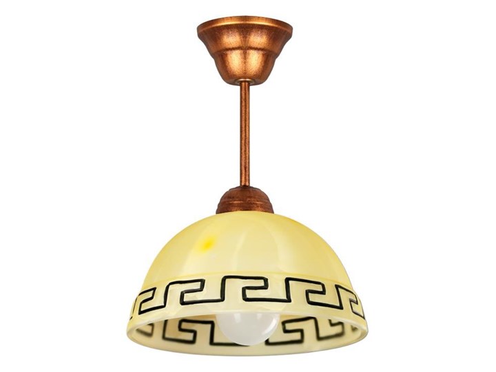 Kuchenna lampa wisząca E579-Grisa Szkło Metal Pomieszczenie Sypialnia Lampa z kloszem Kolor Brązowy