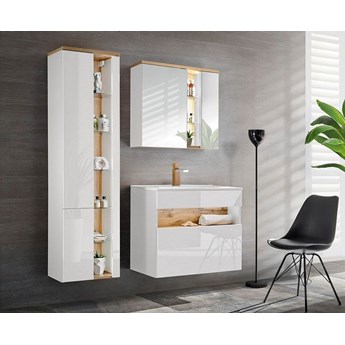 Komplet mebli łazienkowych Monako 4Q 80 cm - Biały połysk
