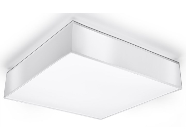 Kwadratowy plafon łazienkowy E797-Horux - biały Styl Nowoczesny Kolor Szary
