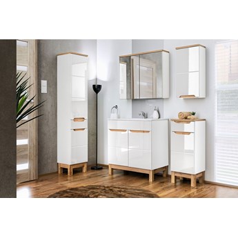 Zestaw mebli łazienkowych Marsylia 2Q 80 cm - Biały połysk