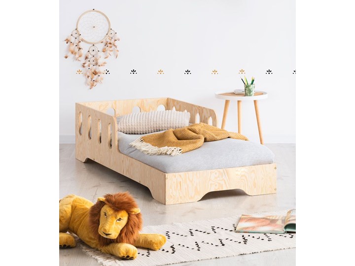 Drewniane pojedyncze łóżko dziecięce 16 rozmiarów - Filo 5X