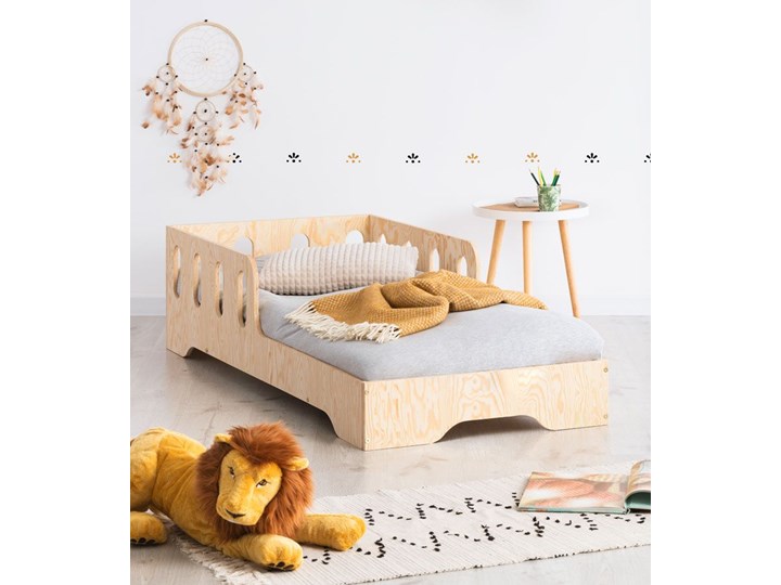 Drewniane pojedyncze łóżko dziecięce 16 rozmiarów - Filo 5X Rozmiar materaca 90x150 cm Płyta MDF Drewno Rozmiar materaca 80x160 cm