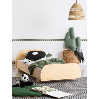 Drewniane łóżko dziecięce ze stelażem - Mailo 3X