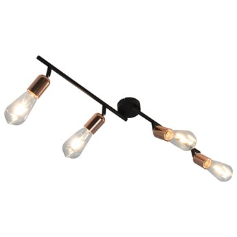 Czarno-miedziana lampa sufitowa z regulacją - EX222-Celix