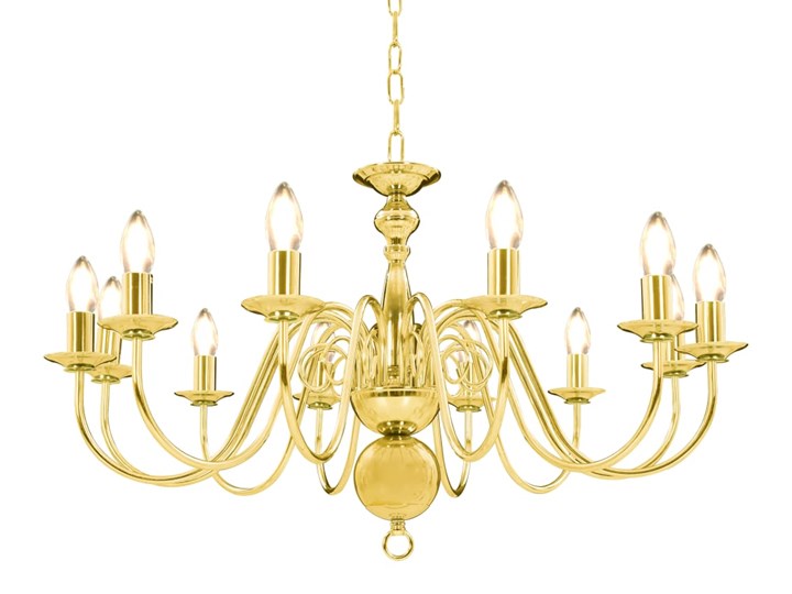 Złoty żyrandol świecznikowy - EX171-Milet Metal Kategoria Lampy wiszące Styl Vintage