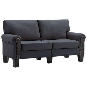 Luksusowa dwuosobowa sofa ciemnoszara - Alaia 2X