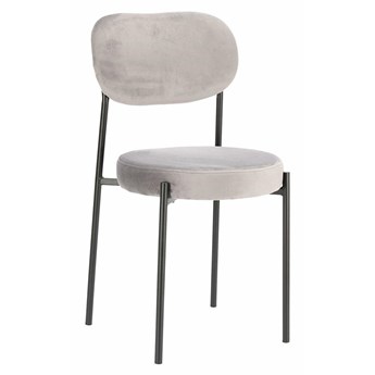 Szare krzesło tapicerowane - Libio