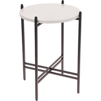 Biało - czarny stolik kawowy 30 cm - Lilien