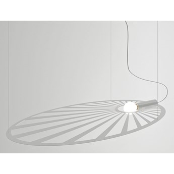 Biała industrialna lampa wisząca - EX596-Lehdes