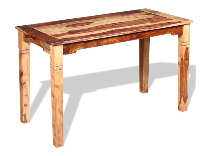 Stół klasyczny drewniany Etan 3X – brązowy Długość 60 cm Długość 120 cm Wysokość 76 cm Drewno Szerokość 60 cm Kształt blatu Prostokątny