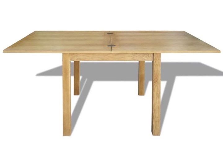 Rozkładany stół z drewna dębowego – Rex Długość 170 cm Drewno Szerokość 85 cm Wysokość 75 cm Kolor Beżowy