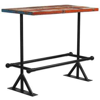 Kolorowy, drewniany stolik barowy – Sidden 3X