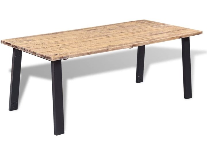 Brązowy stół z drewna akacjowego – Claris Drewno Wysokość 75 cm Długość 170 cm Długość 90 cm  Szerokość 90 cm Kolor Beżowy
