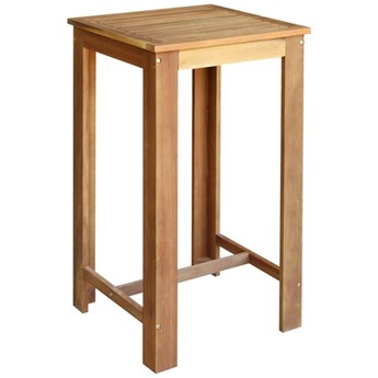 Stolik barowy drewniany Piles 2X – brązowy