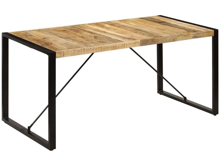 Industrialny stół z drewna 80x160 – Veriz 3X Rozkładanie Długość 160 cm Drewno Szerokość 80 cm Długość 80 cm Wysokość 75 cm Kształt blatu Prostokątny