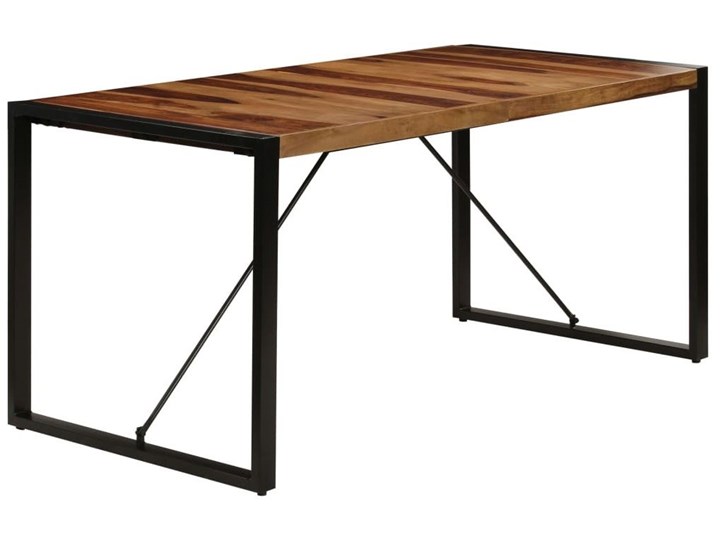 Brązowy stół z sheesham 80x160 – Veriz 4X Długość 160 cm  Drewno Długość 80 cm  Wysokość 75 cm Szerokość 80 cm Kategoria Stoły kuchenne